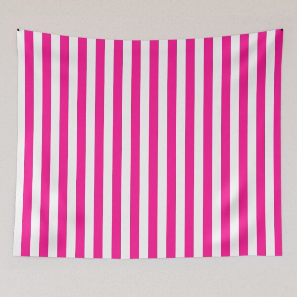 Item preview, Deep Pink and White Vertical Stripes designed and sold by ColorPatterns.