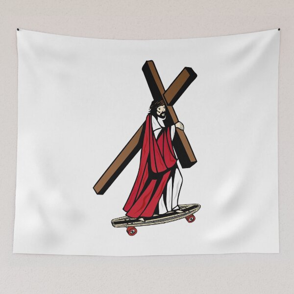 Item preview, Christian Jesus humor skater Christian designed and sold by emphatic.