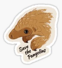 Speichern Sie die Pangolins - Baby Pangolin Sticker