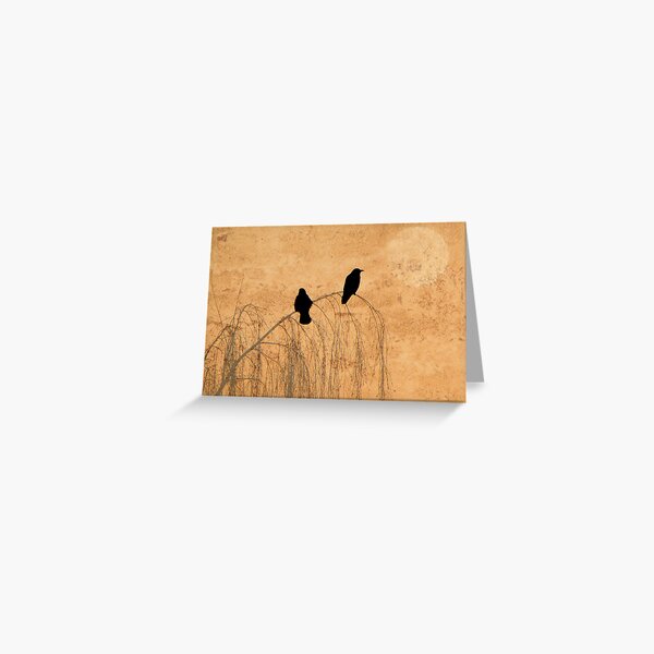 Crow Paper Greeting Card