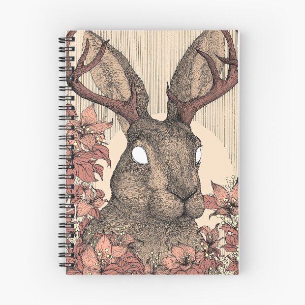 Item preview, Forest friends - jackalope, art nouveau color style designed and sold by martasketches.