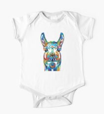 Colorful Llama Art - The Prince - By Sharon Cummings One Piece - Short Sleeve
