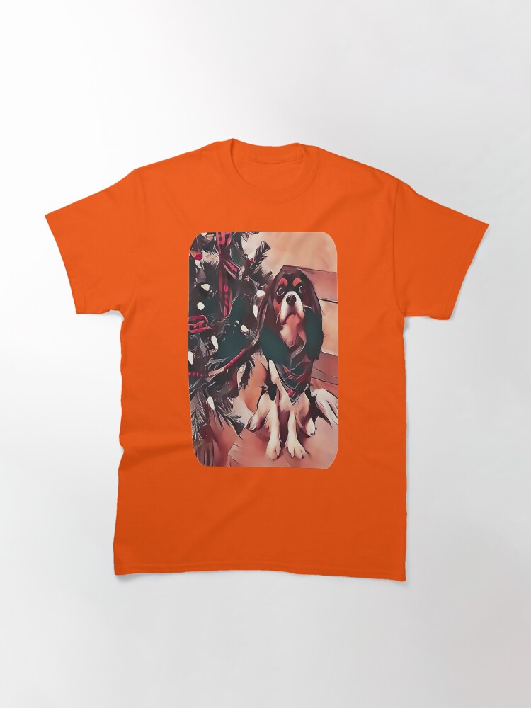 Alternate view of Cavalier King Charles Spaniel Christmas Tree Classic T-Shirt