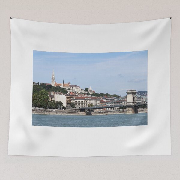 Item preview, Chain bridge and Fisherman towers Budapest cityscape designed and sold by goceris.