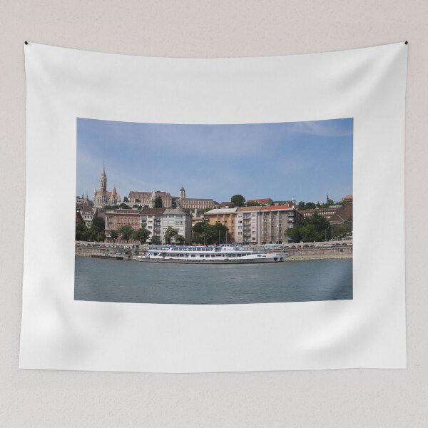 Item preview, Fisherman bastion and old buildings Danube riverside Budapest designed and sold by goceris.