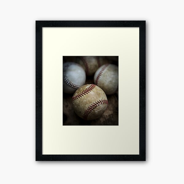 Old Baseball Framed Art Print