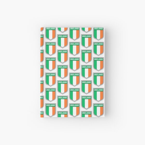 Flag of Ireland in a shield Hardcover Journal