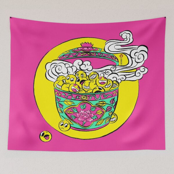 Item preview, PERANAKAN EMOJI Pink designed and sold by HEADMADE-TV.