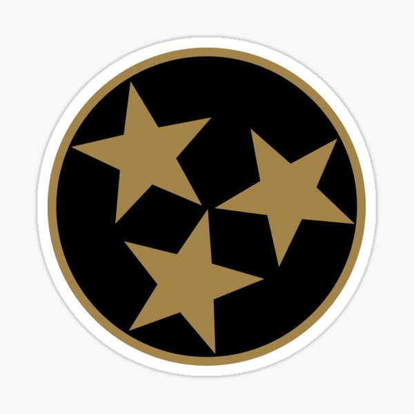 Tri-star sticker 3 star Tennessee sticker – Circa Wear