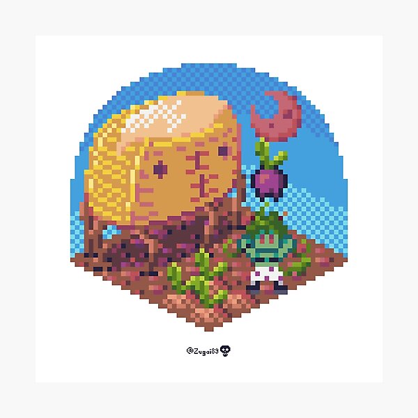 Phylla Harvest Moon Cube Photographic Print