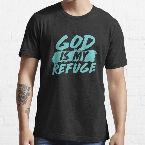 Vista previa del artículo con la obra «Dios es mi refugio», diseñado y vendido por ChristianLife.