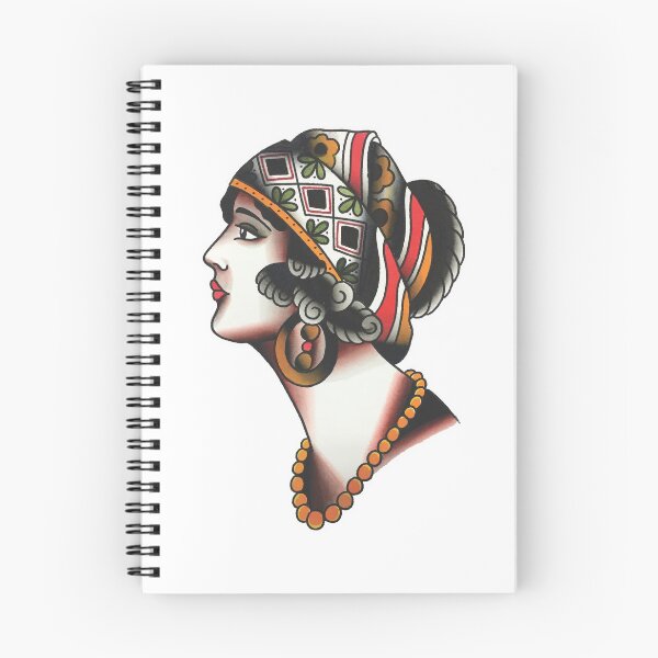 Item preview, Traditional Lady Face Tattoo Design designed and sold by FOREVER TRUE TATTOO.