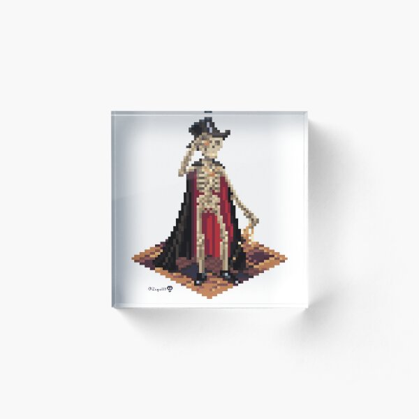 Vincent, Prince of the Underdark - Skeleton Cube Acrylic Block
