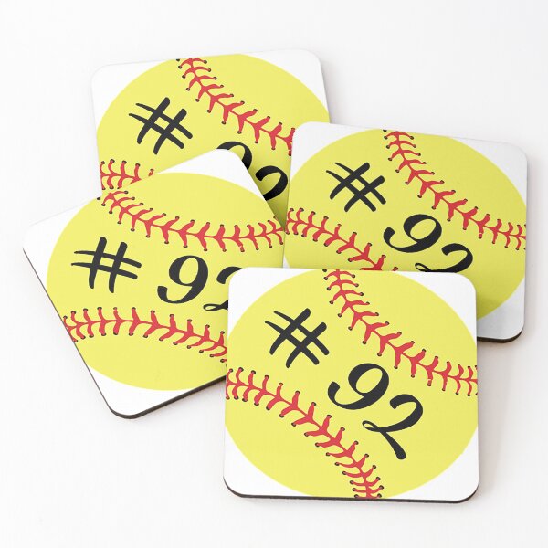 Item preview, Softball Player Jersey No 92 Back Number #92 Ball Sport Sticker Gift designed and sold by theshirtinator.