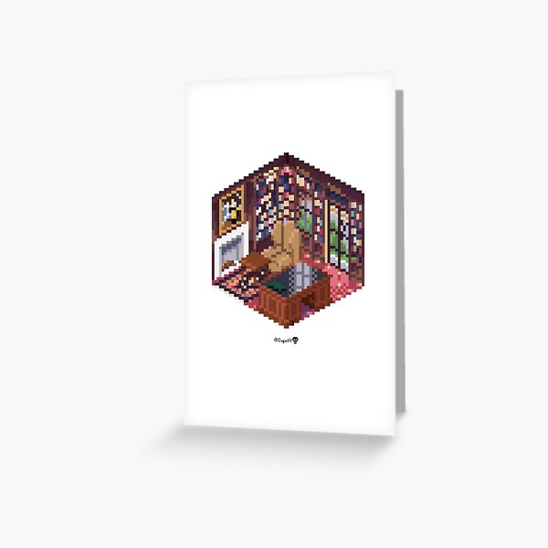 Office Cube Greeting Card