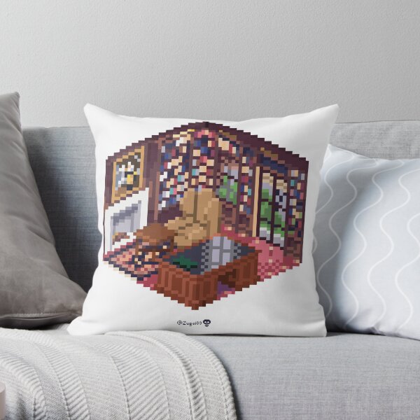 Office Cube Throw Pillow