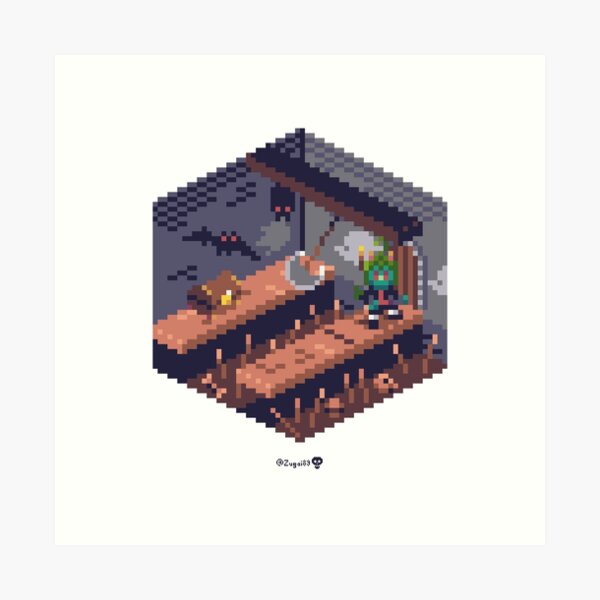 Phylla Dungeon Cube Art Print