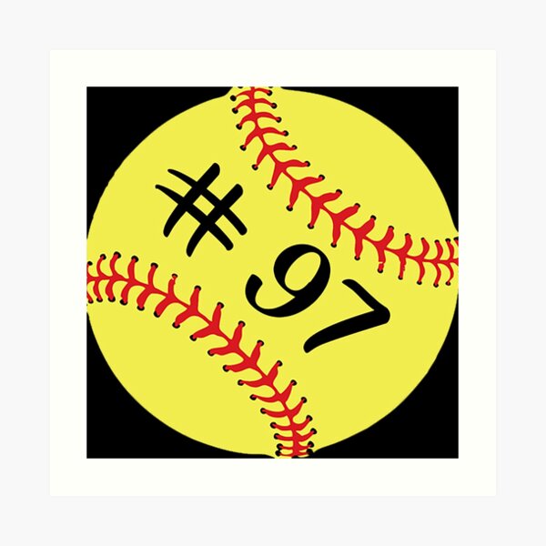 Download Yellow Softball Sports Face Mask Art Print By Theshirtinator Redbubble PSD Mockup Templates