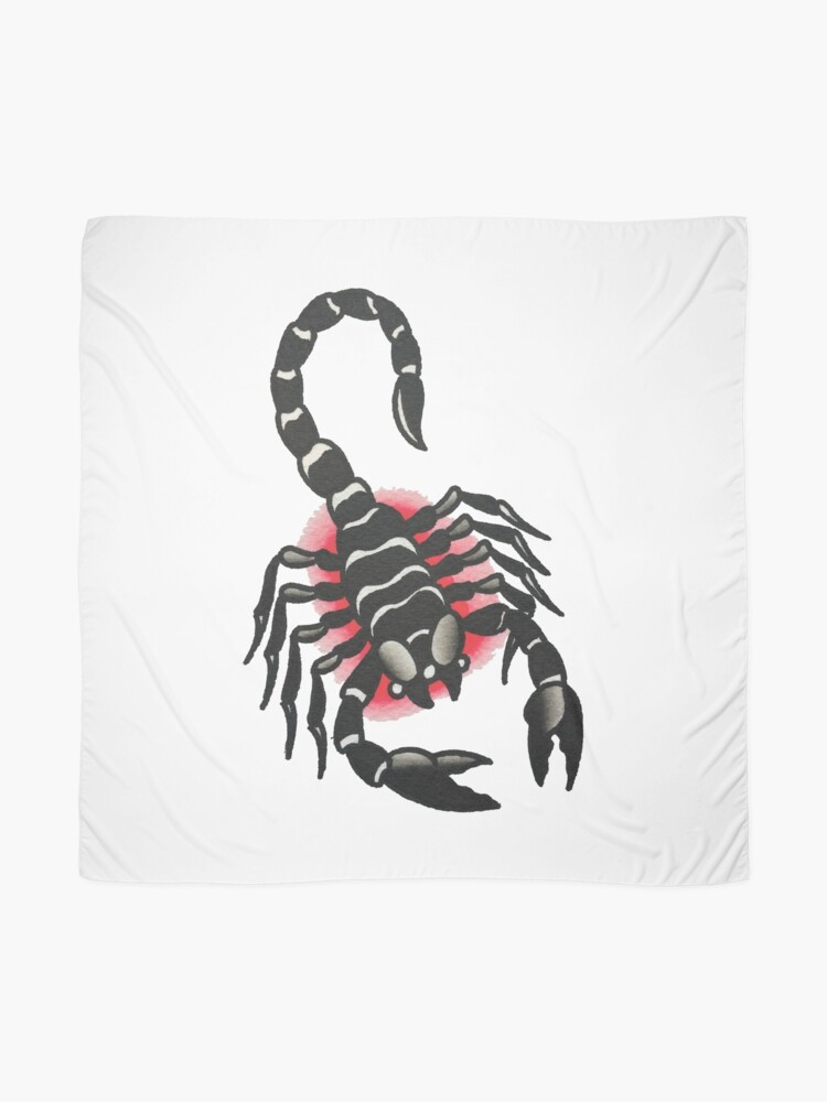 Traditional Scorpion Tattoo Design" Scarf for Sale FOREVER TRUE TATTOO | Redbubble