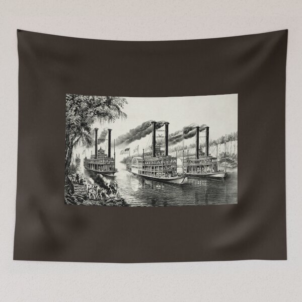 Item preview, The Champions of the Mississippi - A Race for the Buckhorns - 1866 designed and sold by CrankyOldDude.