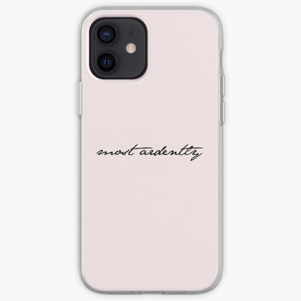 Most Ardently - Mr. Darcy Jane Austen Pride and Prejudice Quote iPhone Soft Case