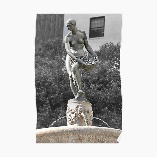 Pulitzer Fountain Poster