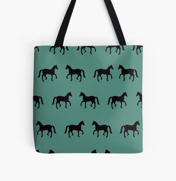 Horses All Over Print Tote Bag