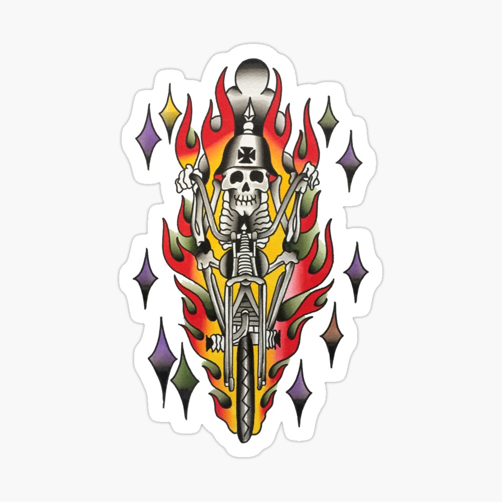 Reaper Biker Tattoo Fx | Fruugo BH