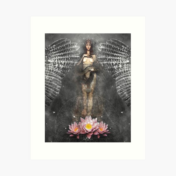 Item preview, Kundalini Snake Goddess Black and White | Goddess Art designed and sold by Jennifer Bowles.