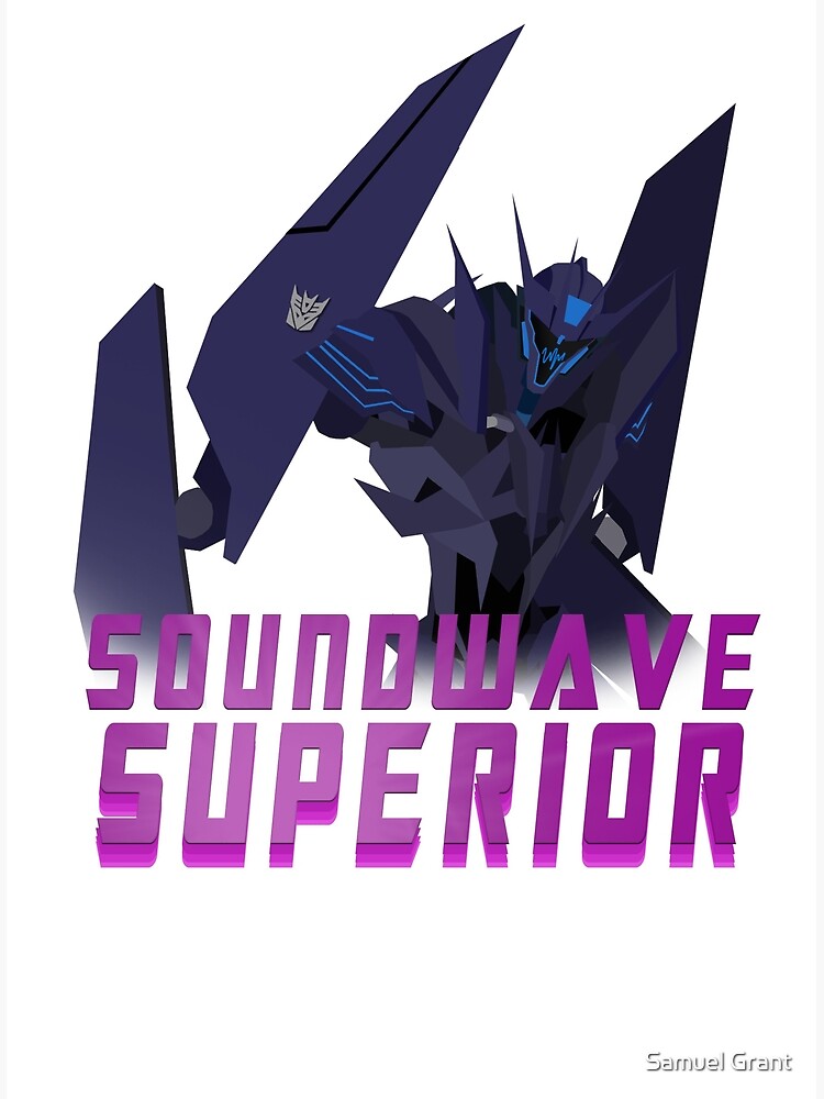 Transformers Prime Soundwave: Superior Art Print for Sale by