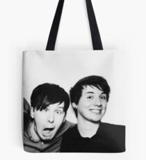Black and White// Dan And Phil!!! Tote Bag