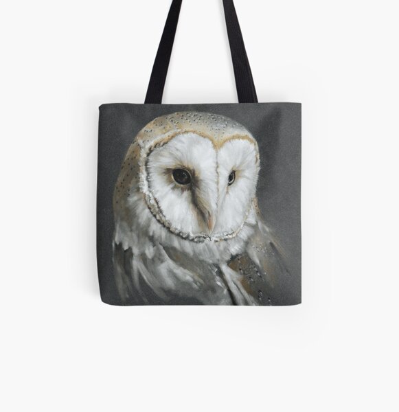 Barn Owl All Over Print Tote Bag