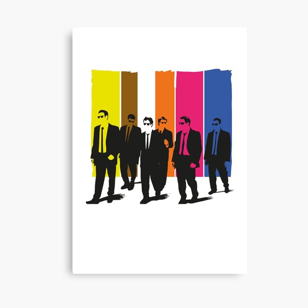 Reservoir Dogs, mr pink, mr blonde, mr orange, mr white Canvas Print