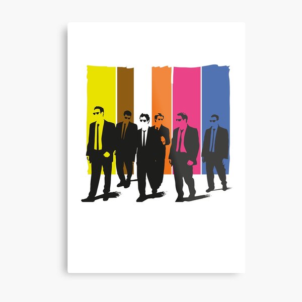 Reservoir Dogs, mr pink, mr blonde, mr orange, mr white Metal Print