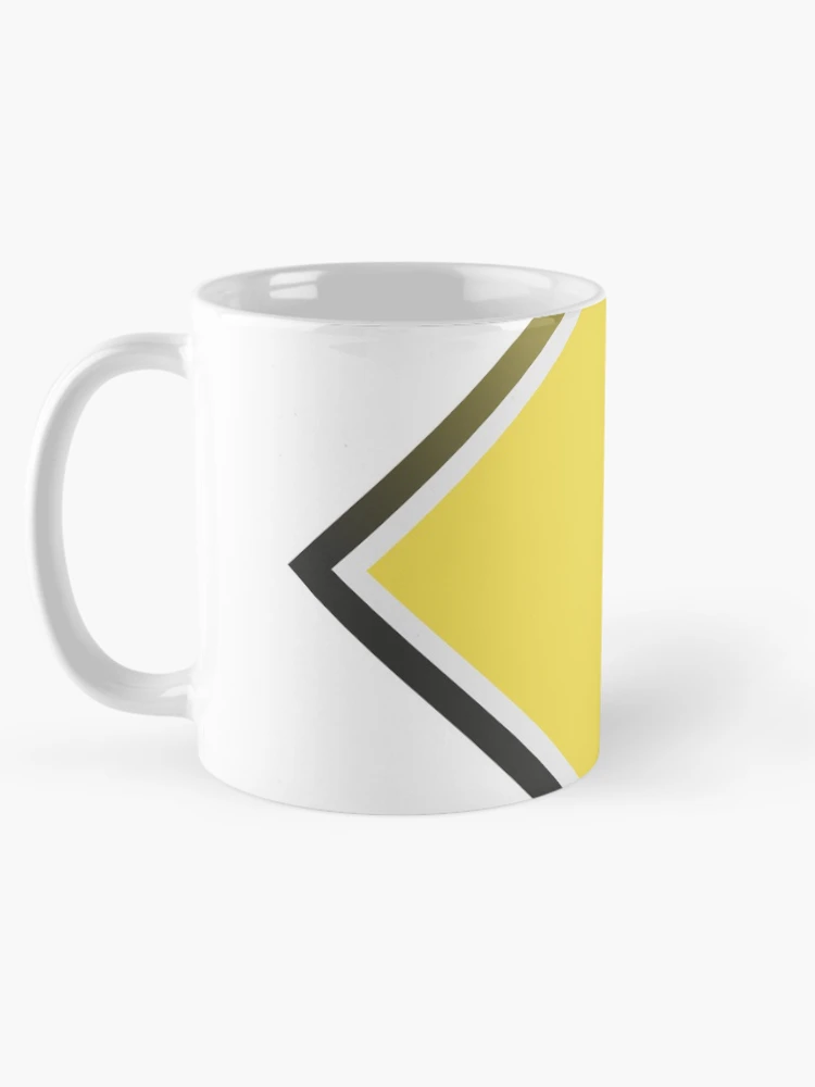 Aperçu 5 sur 6. Mug à café avec l'œuvre JavaScript - Triangle créée et vendue par Stick Erify.
