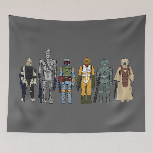 Item preview, Vintage Collector Bounty Hunters Action Figures designed and sold by LeftCoast Graphics.