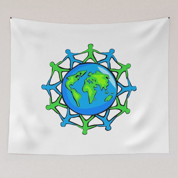 Item preview, Hands Across The World Human Chain  designed and sold by obviouslogic.
