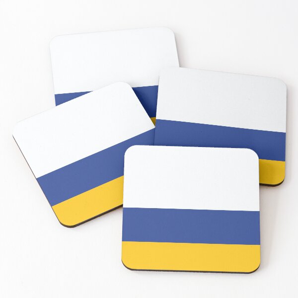 Item preview, Leeds Tricolour White Blue Yellow designed and sold by Sporting Colour.