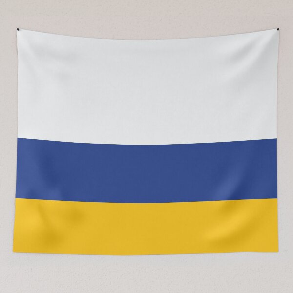 Item preview, Leeds Tricolour White Blue Yellow designed and sold by Sporting Colour.