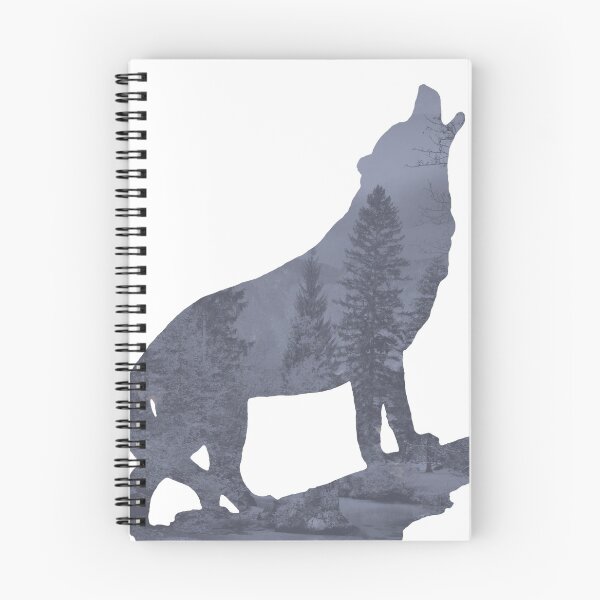 Item preview, Wolf Silhouette Modern Country Art Modern Farmhouse Art Matted Picture USA A066 designed and sold by byNicol.