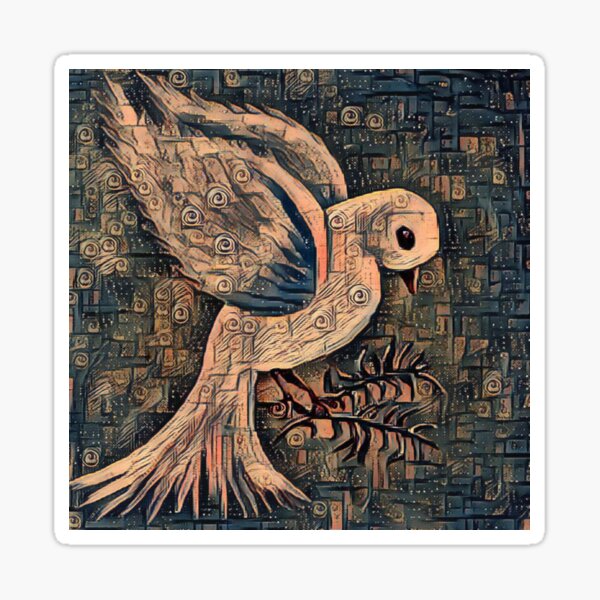 Peace Dove Sticker