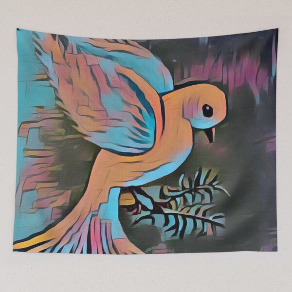 Item preview, Colorful Peace Dove designed and sold by Cynthia  Soucy.