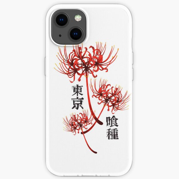 Red spider lilly kanji 3 - tokyo ghoul iPhone Soft Case