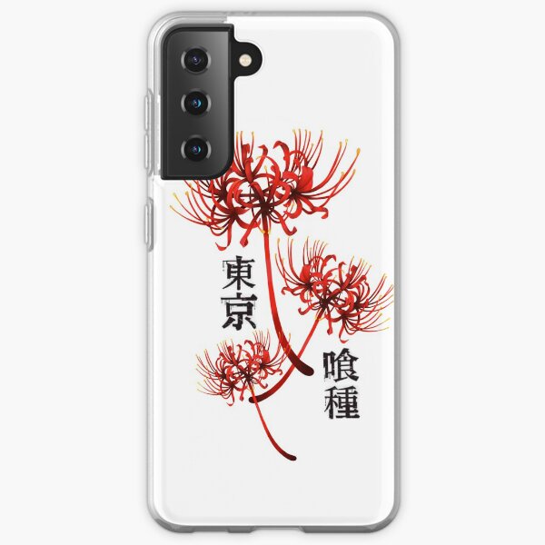 Araignée rouge lilly kanji 3 - tokyo ghoul Coque souple Samsung Galaxy