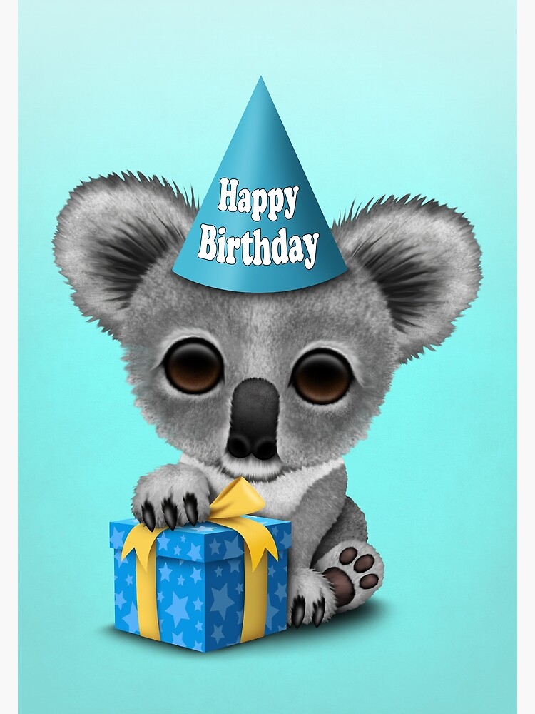 Carte Cute Koala Joyeux Anniversaire