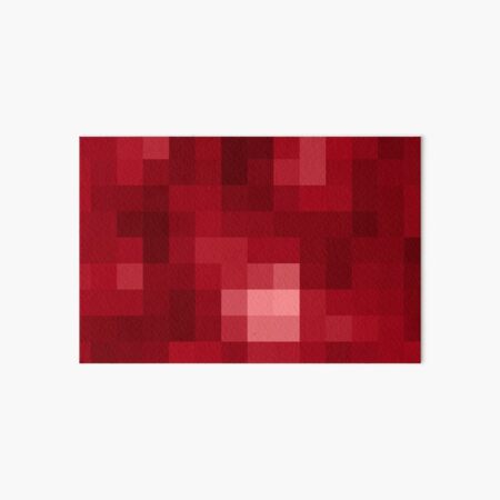 Minecraft Red Art Board Prints Redbubble - pixilart rainbow roblox logo by diamondredstone
