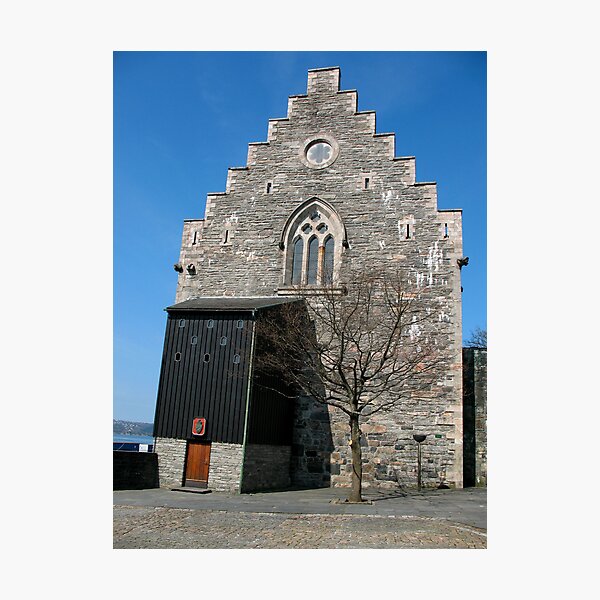 bergen norway castle Photographic Print