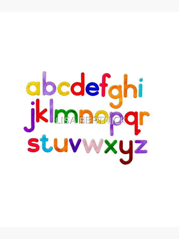 Colorful Alphabet Poster