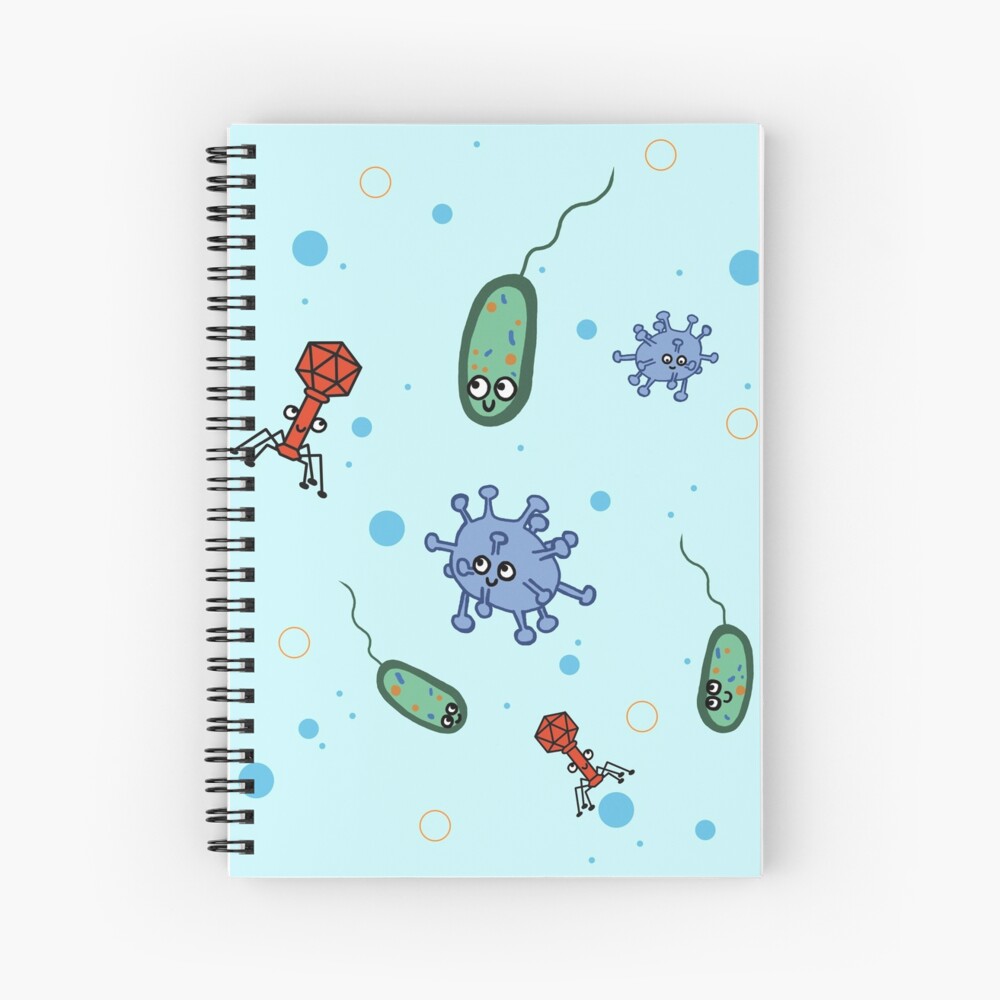 Cuaderno de espiral «Microbiología linda» de Sheeta | Redbubble