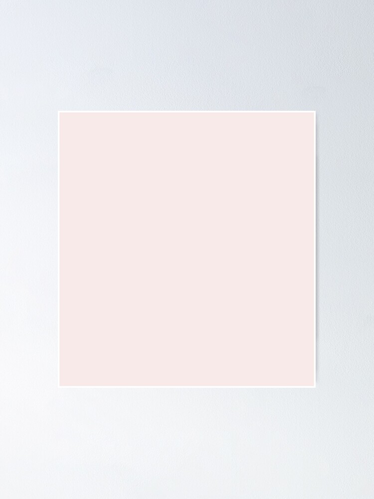 Pale Champagne Pink Solid Color Poster By Fruitflypie Redbubble